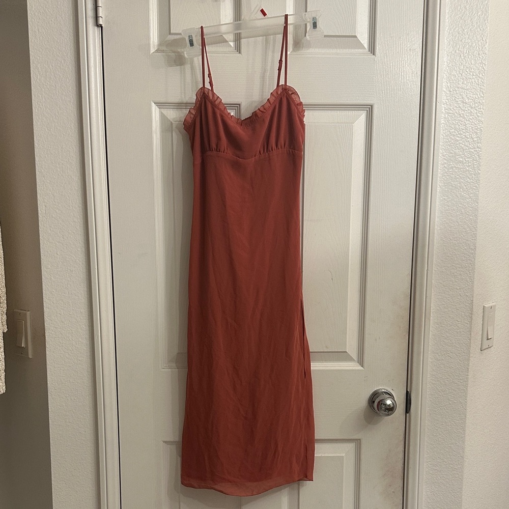 Aritzia rose Midi Dress